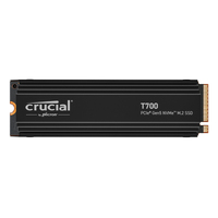 Crucial T700 1TB PCIe 5.0 NVMe M.2 2280 SSD with Heatsink - CT1000T700SSD5