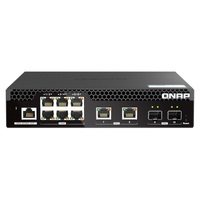 QNAP QSW-M2106R-2S2T 10GbE and 2.5GbE Layer 2 Web Managed Switch for SMB