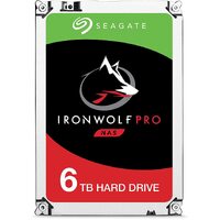 SEAGATE IronWolf Pro, NAS, 3.5" HDD, 6TB, SATA 6Gb/s, 7200RPM, 256MB Cache - ST6000NT001
