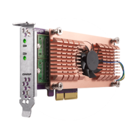 QNAP QM2-2P10G1TA Single-port 10GbE Dual M.2 2280 PCIe SSD Expansion Card 