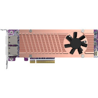 QNAP QM2-2P410G2T Dual M.2 2280 PCIe NVMe SSD & Dual 10GbE Expansion Card