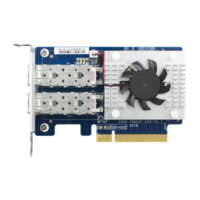 QNAP DUAL PORT 10GbE SFP+ NETWORK CARD, LOW-PROFILE, PCIe GEN3 x8 QXG-10G2SF-CX4