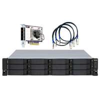 QNAP TL-R1200S-RP 12-bay 2U rackmount SATA JBOD expansion unit, redundant PSU