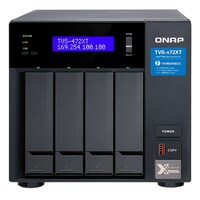 QNAP TVS-472XT-i3-4G,4-Bay NAS, Intel Core i3-8100T 4-core 3.1 GHz Processor, 4GB DDR4 RAM(max 64GB RAM),4x 2.5"/3.5" SATA HDD/SSD+2x M.2 PCIe SSD slo
