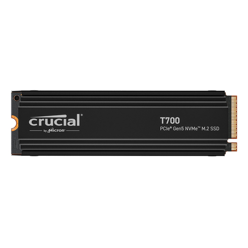 Crucial T700 1TB PCIe 5.0 NVMe M.2 2280 SSD with Heatsink - CT1000T700SSD5