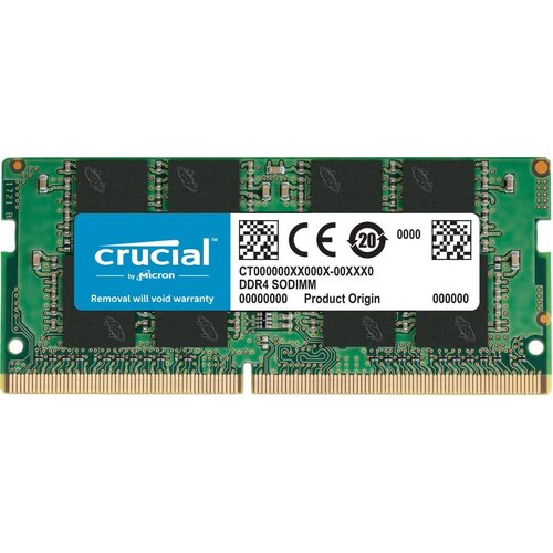 Crucial DDR4 8GB 3200Mhz (PC-25600) CL22 SR x8 Unbuffered Non-ECC SODIMM 260pin [CT8G4SFRA32A]