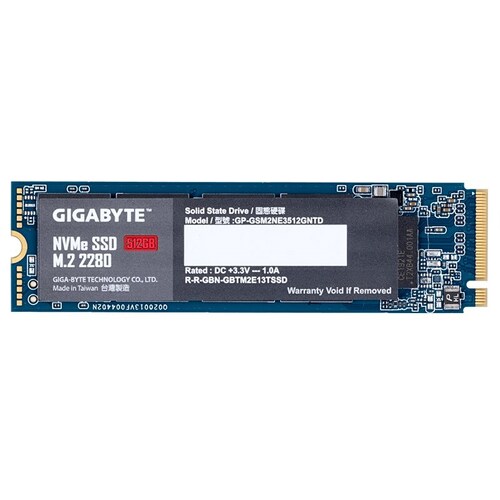 Gigabyte 512GB M.2 PCIe 3.0 x4 NVMe SSD GP-GSM2NE3512GNTD