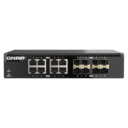 QNAP QSW-3216R-8S8T 8-PORT 10GbE SFP+ half-width rackmount MANAGED SWITCH