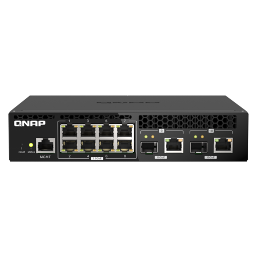 QNAP QSW-M2108R-2C 4-Port 10GbE SFP+ + 4-Port 10GbE SFP+ Combo Web Managed Switch