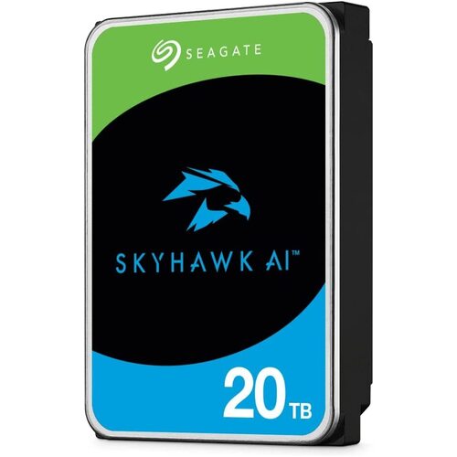 SEAGATE SKYHAWK SURVEILLANCE AI INTERNAL 3.5" SATA DRIVE, 20TB, 6GB/S, 7200RPM - ST20000VE002