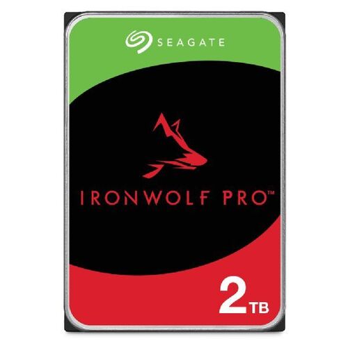 SEAGATE IronWolf Pro, NAS, 3.5" HDD, 2TB, SATA 6Gb/s, 7200RPM, 256MB Cache - ST2000NT001