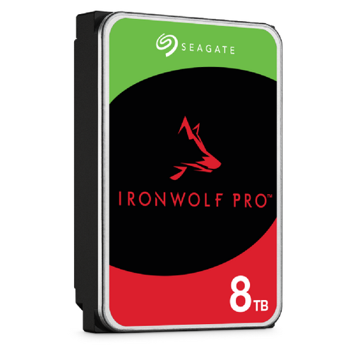 SEAGATE IronWolf Pro, NAS, 3.5" HDD, 8TB, SATA 6Gb/s, 7200RPM, 256MB Cache - ST8000NT001