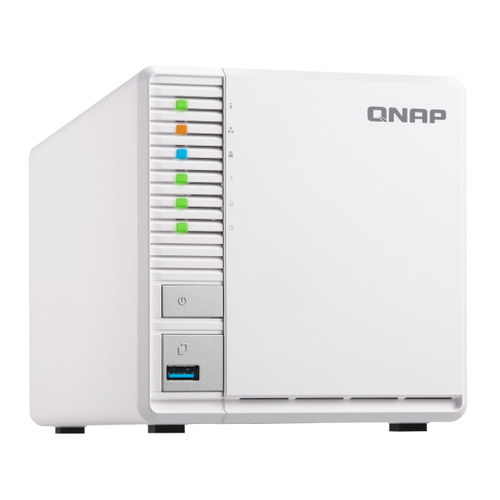 QNAP TS-328 3-Bay Diskless NAS Quad-core ARM CortexA53 (64-bit) CPU 2GB RAM