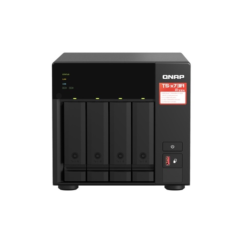 QNAP TS-473A-8G 4 Bay NAS with AMD R-Series Quad-core 2.2GHz, and 2 2.5GbE Ports