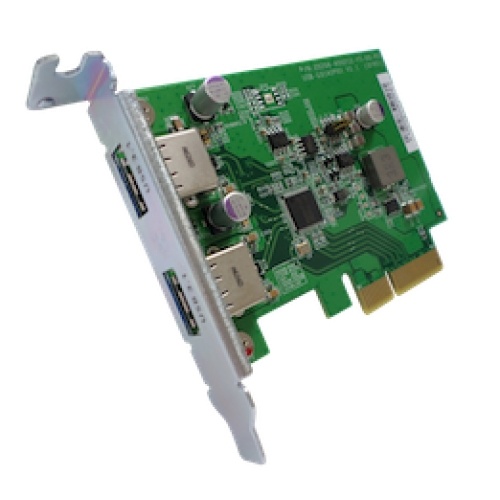 QNAP USB-U31A2P01 USB 3.1 Gen2 Type-A 10Gbps Dual-port PCIe Card