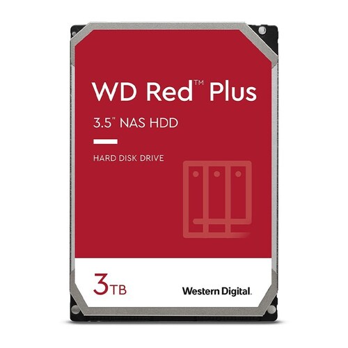 Western Digital 3TB RED PLUS 128MB CMR 3.5IN SATA 6GB/S
