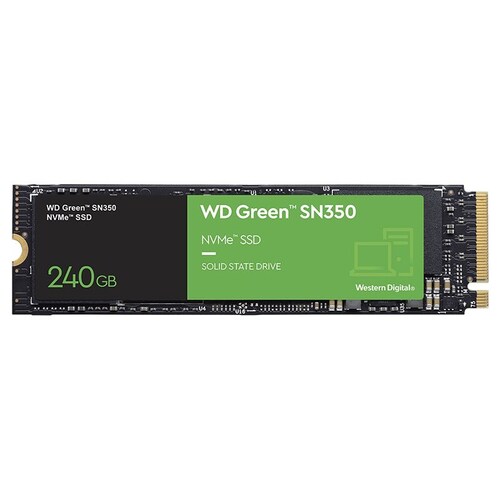 WD Green SN350 240GB M.2 2280 NVMe SSD WDS240G2G0C