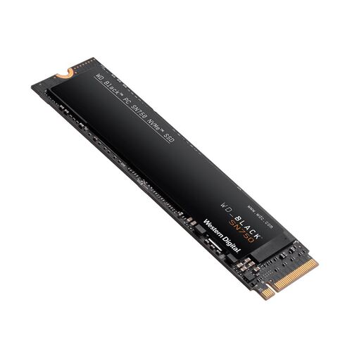 Western Digital WD Black SN750 4TB NVMe SSD 3400MB/s 3100MB/s R/W 2400TBW 550K/520K IOPS M.2 2280 PCIe Gen 3 1.75mil hrs MTBF 
